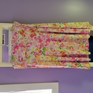 LuLaRoe stretchy A-line skirt size L